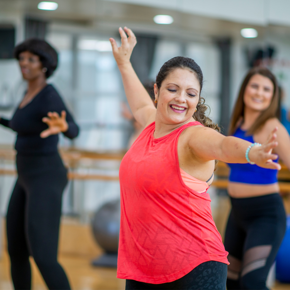 A Zumba class